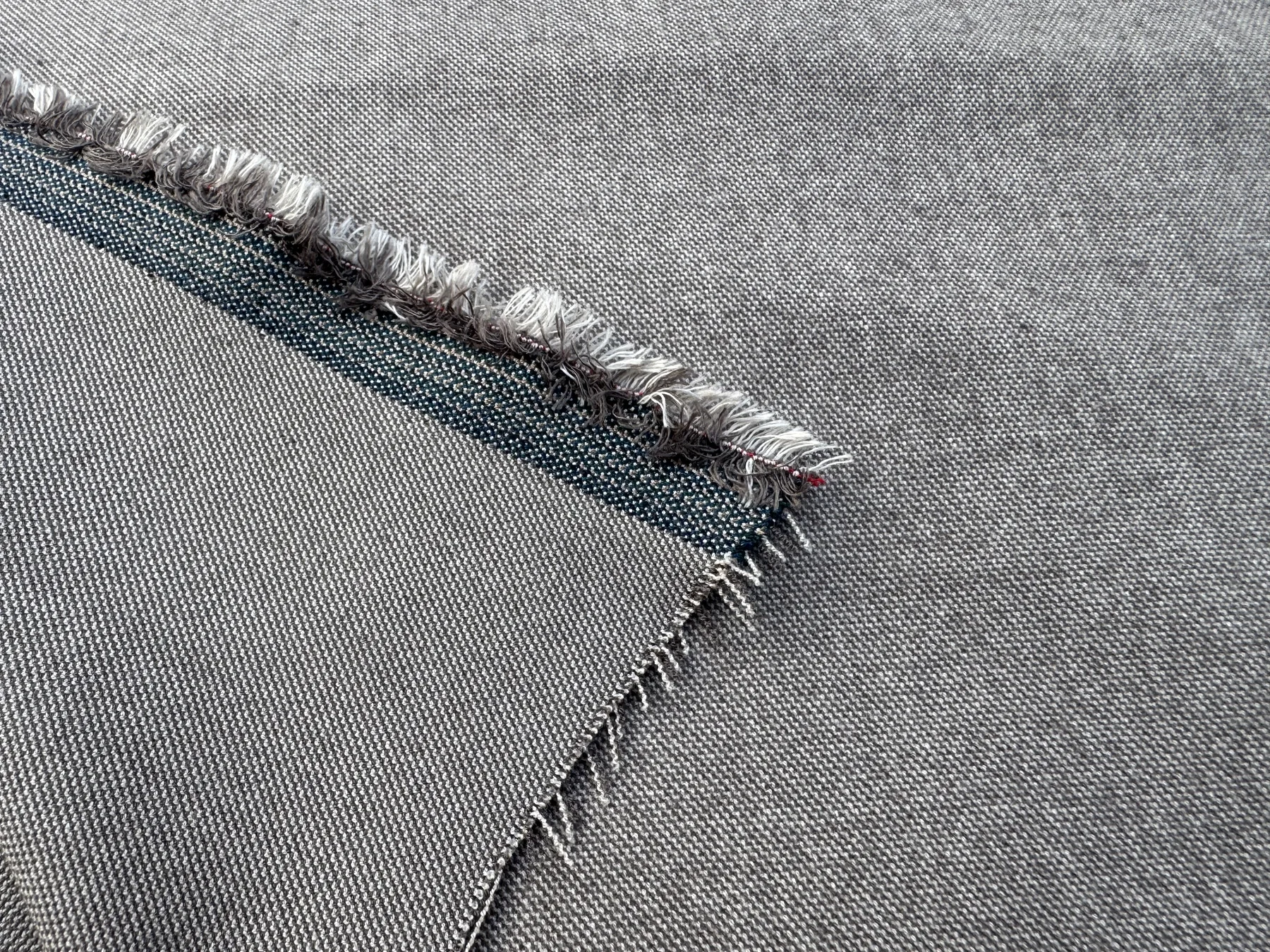Taupe Textured Stretch Suiting detail 3
