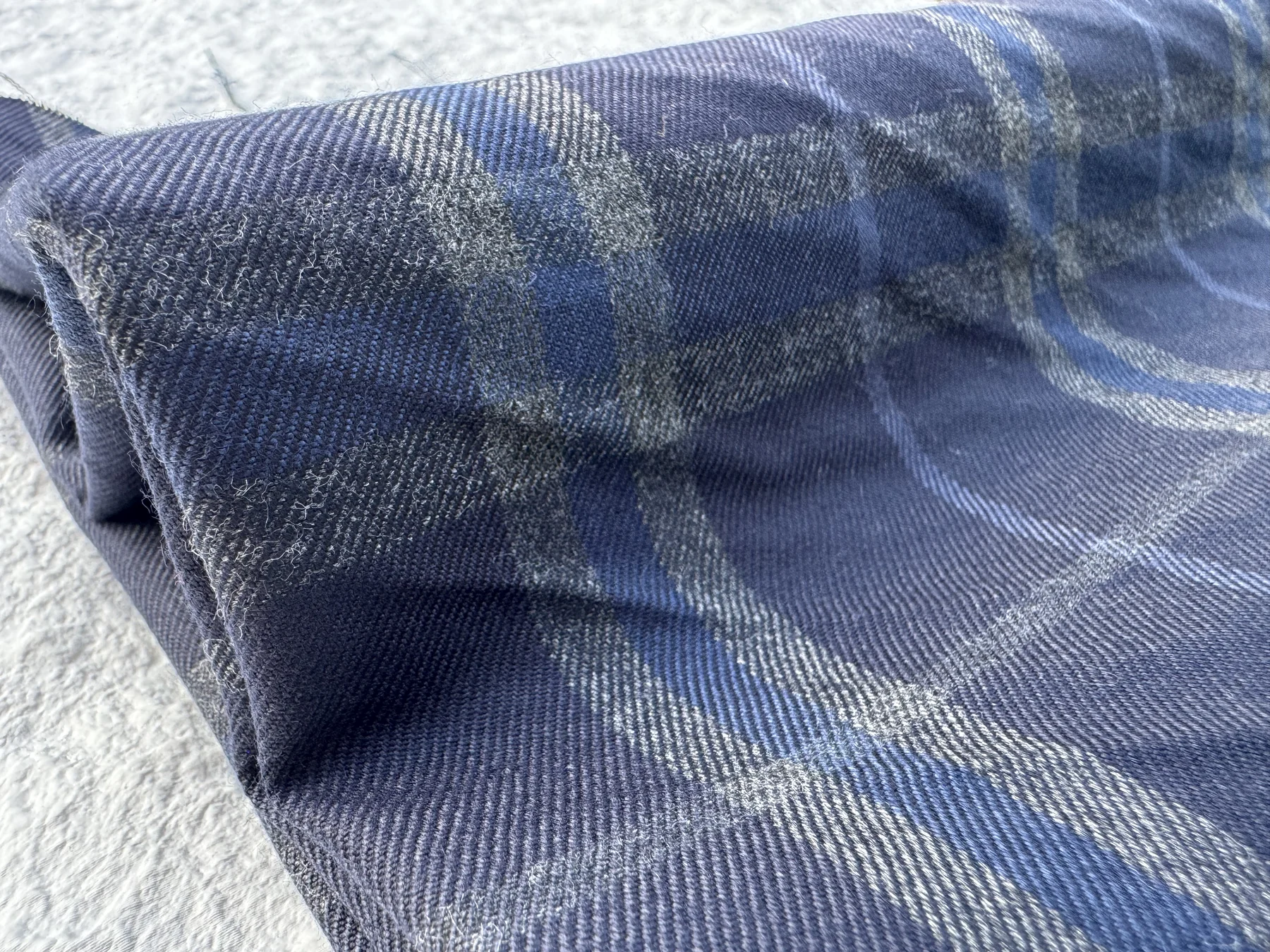 Blue Soft Windowpane T/R
